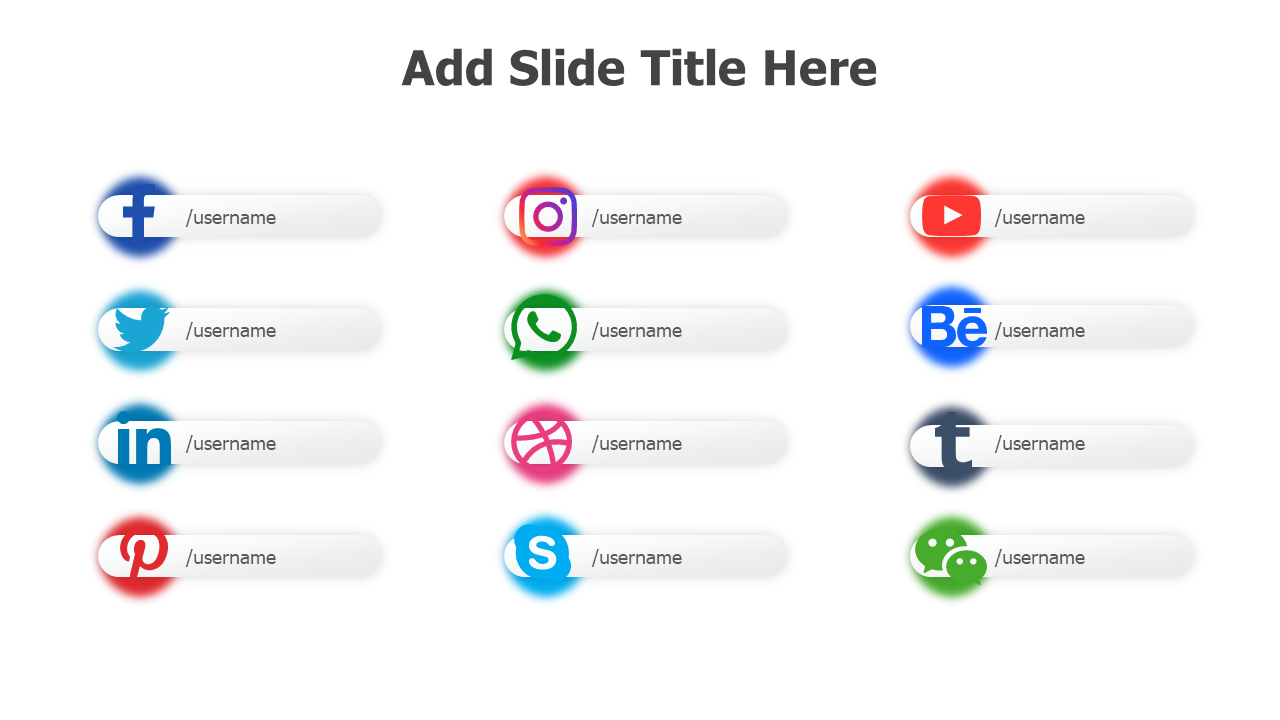 Social media icons 6