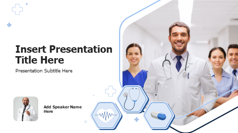 Medical hexagon stethoscope theme