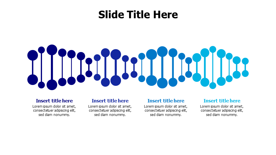 4 points flat DNA infographic