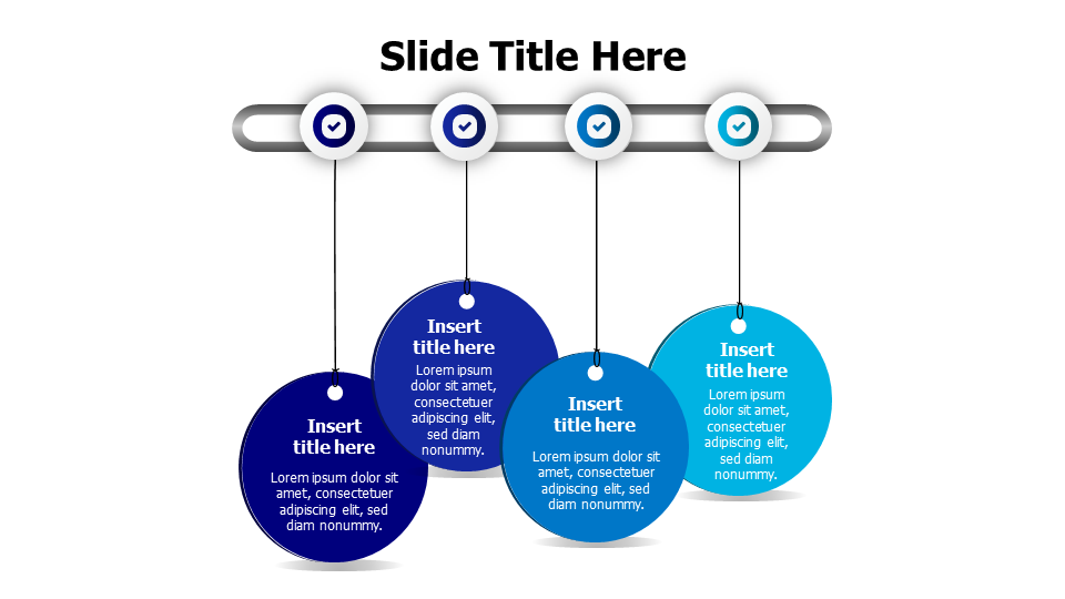 4 circles content infographic