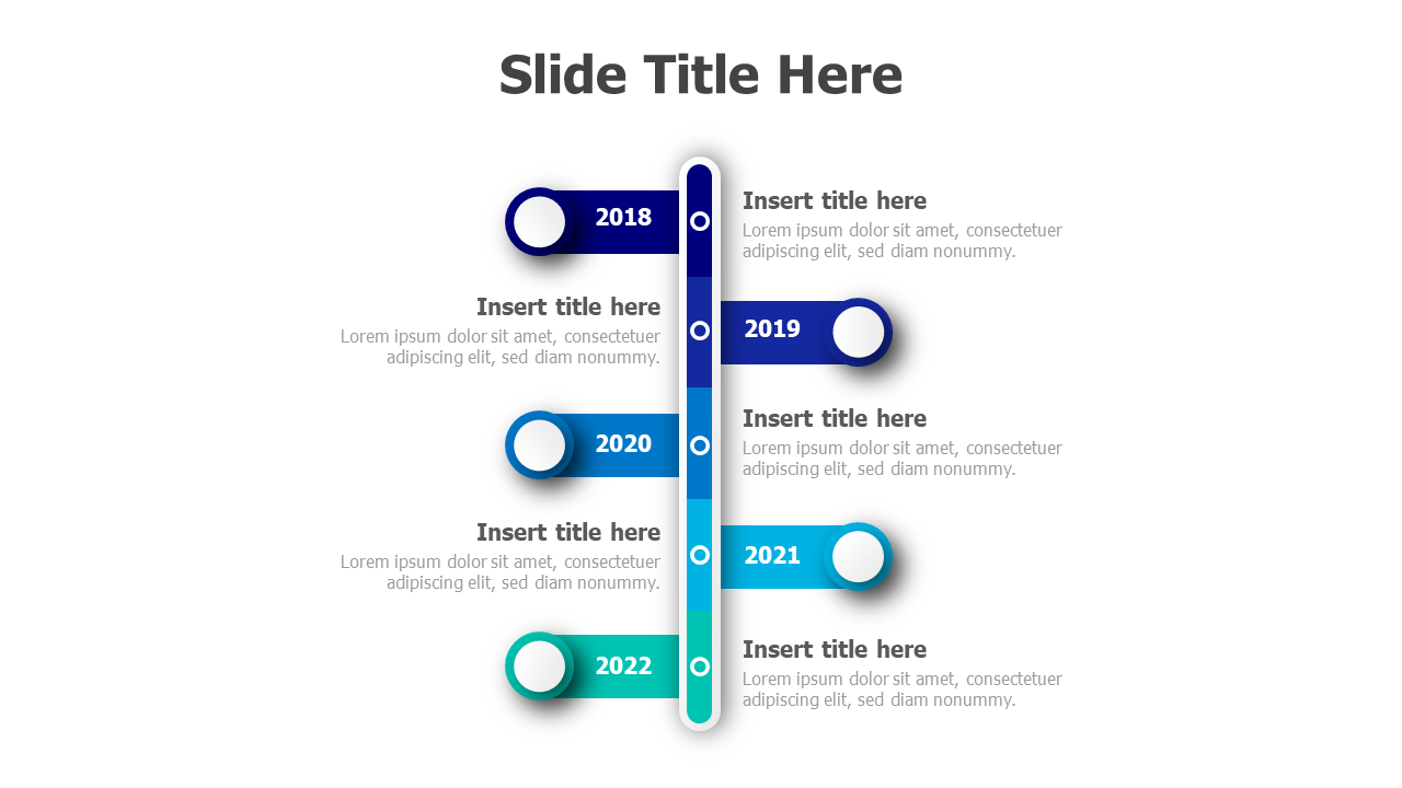 5 points vertical timeline 73