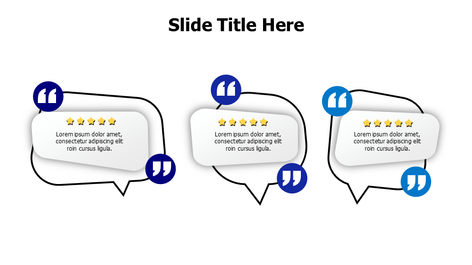 3 Testimonials quotes infographic