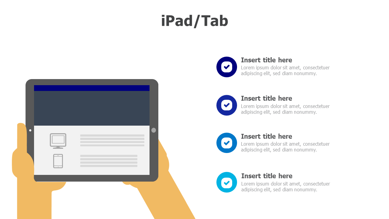 Hand with tablet-Ipad 5