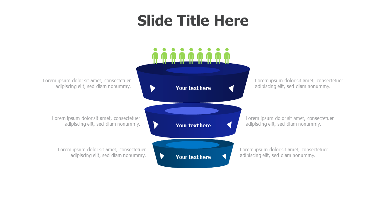 3 levels 3D funnel 5