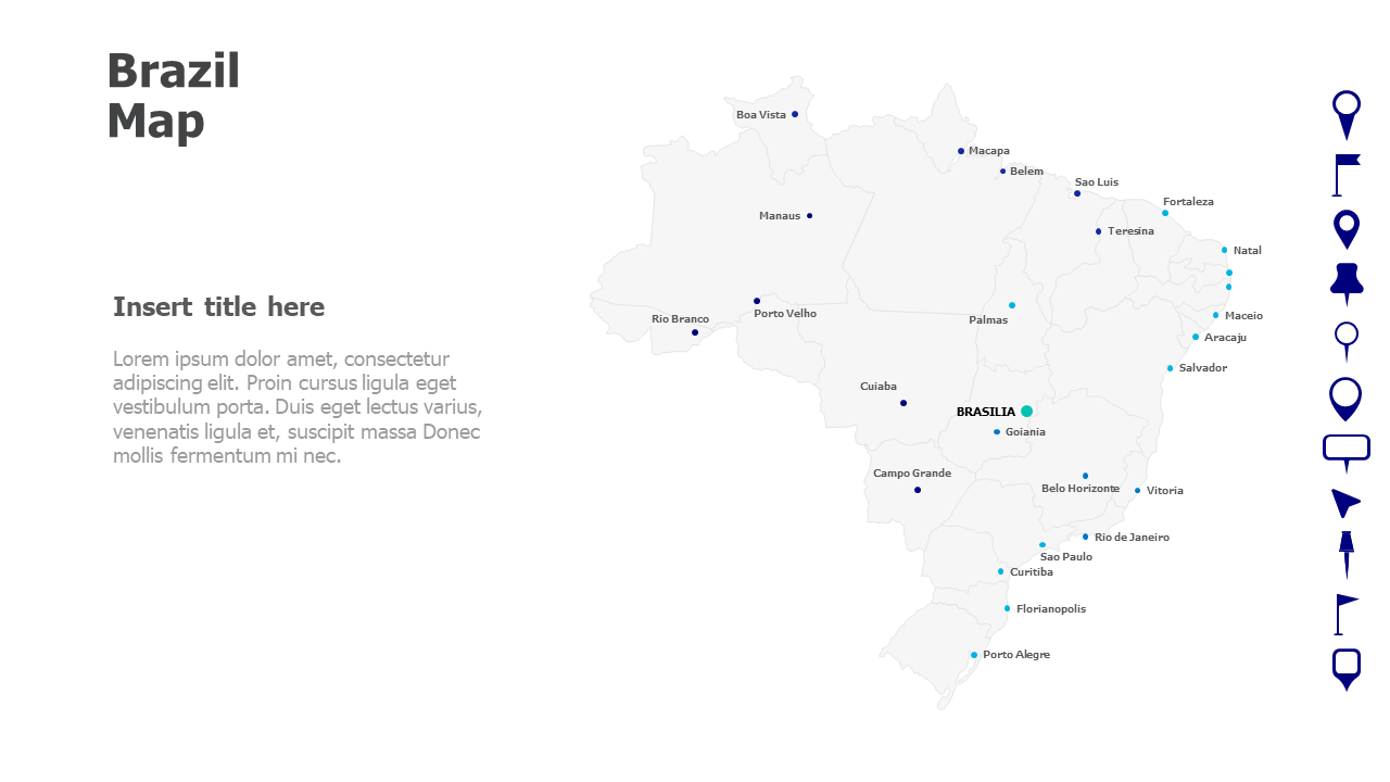 Brazil Map with names 29