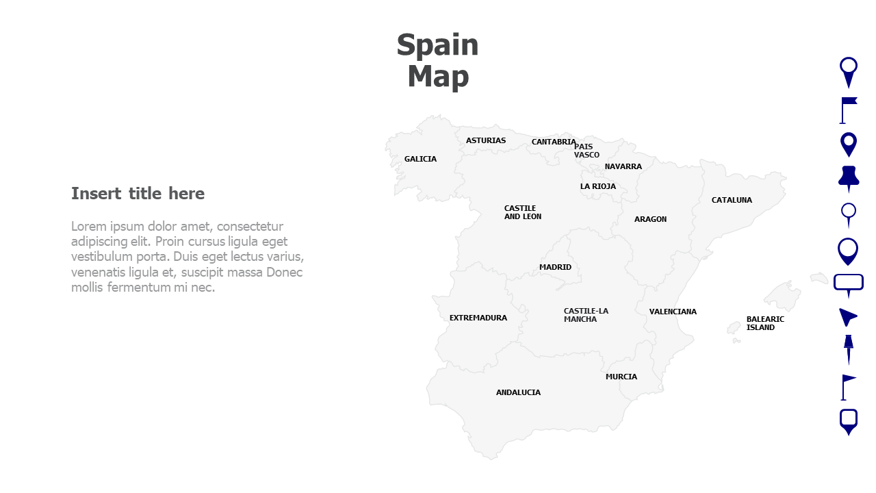 Spain Map with names 41