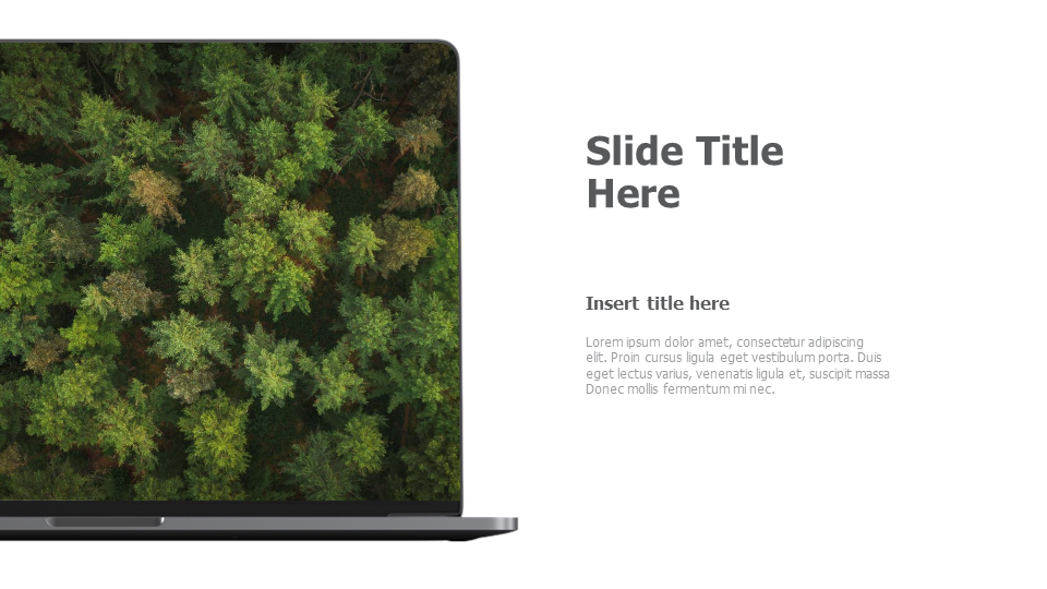 left cropped dark laptop mockup