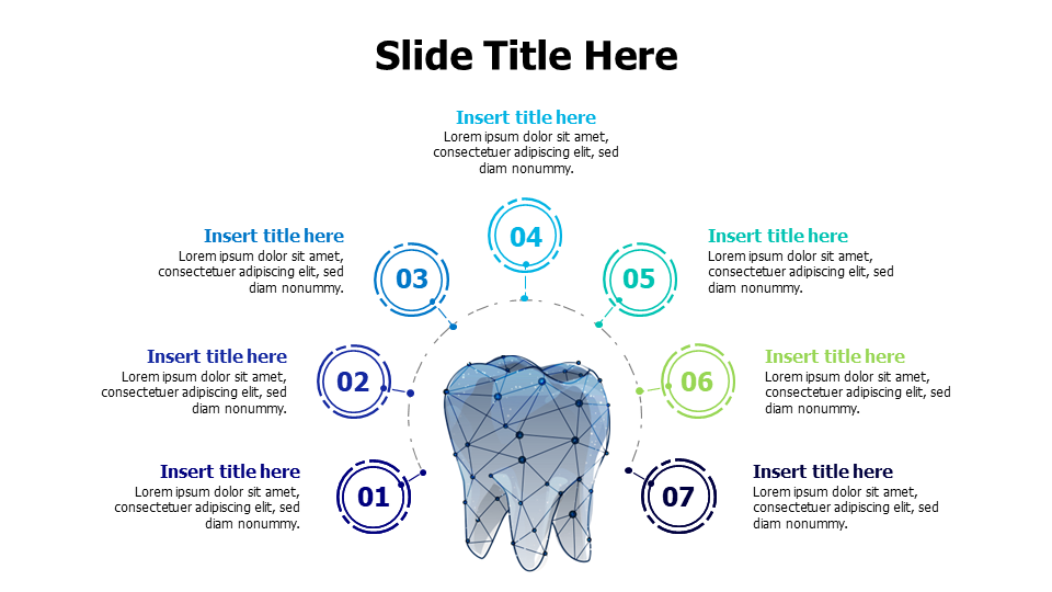 7 points digital dental infographic