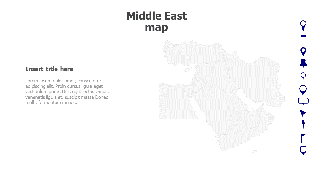 Middle East map 90